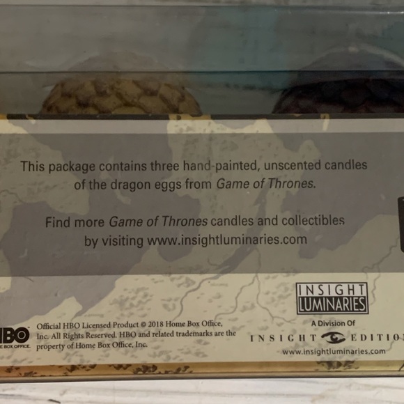 GAME OF THRONES 3 DRAGON EGG CANDLES SET! - Picture 6 of 10